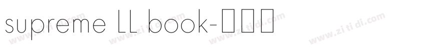 supreme LL book字体转换